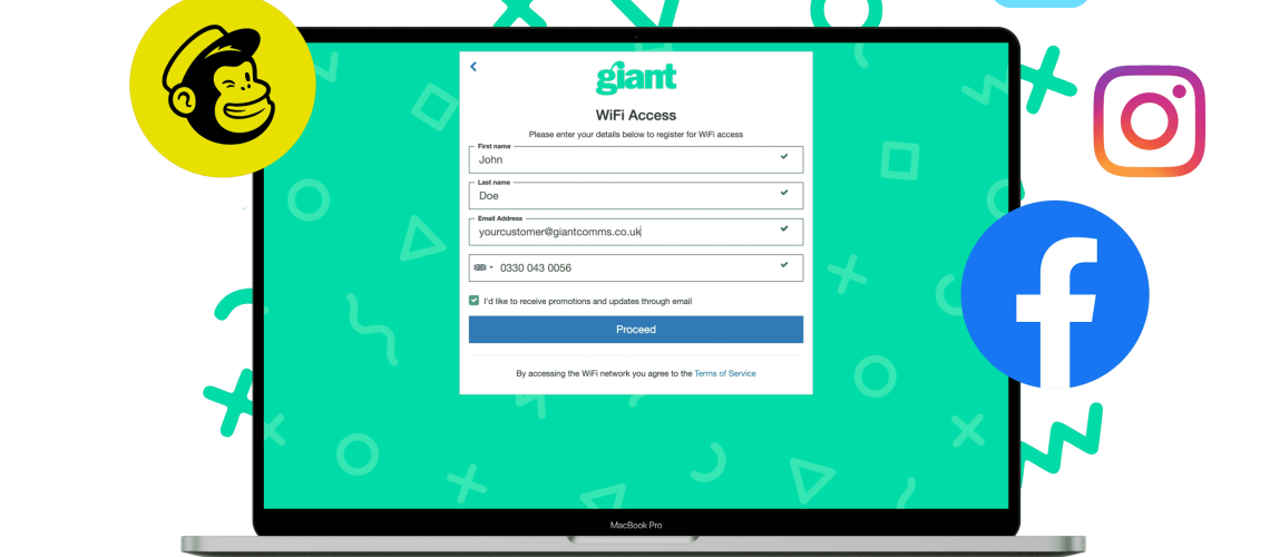 Guest WiFi intergrates with powerful data collection tools and third-parties
