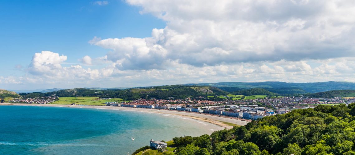 Llandudno Sea Front in North Wales, United Kingdom